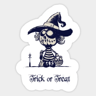 Trick or treat Sticker